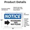 Signmission Restrooms This Way Please (Right Arrow) Sign With Symbol, 14 in W x Rectangle, Vinyl Decal OS-2PACK-NS-D-1014-L-18099 - alternate 4